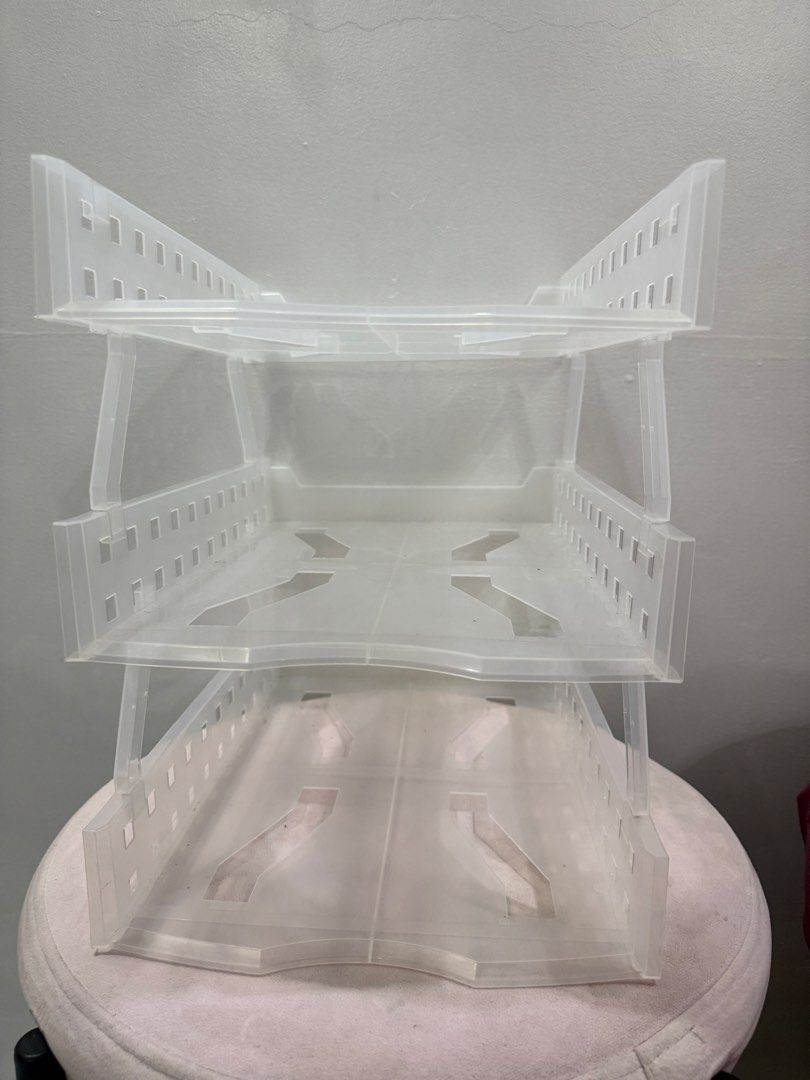 Stackable Desk Paper Organizer (Category: Storage Boxes & Baskets) located in Angeles City. Submitted by chipp15 (Listing ID 1433157122, Image 3). Description: - Stackable desk organizer - Features three clear white trays - Perfect for papers, notebooks, and office supplies - Easy access to items - Maximizes desk space - Practical and stylish design - Negotiable .