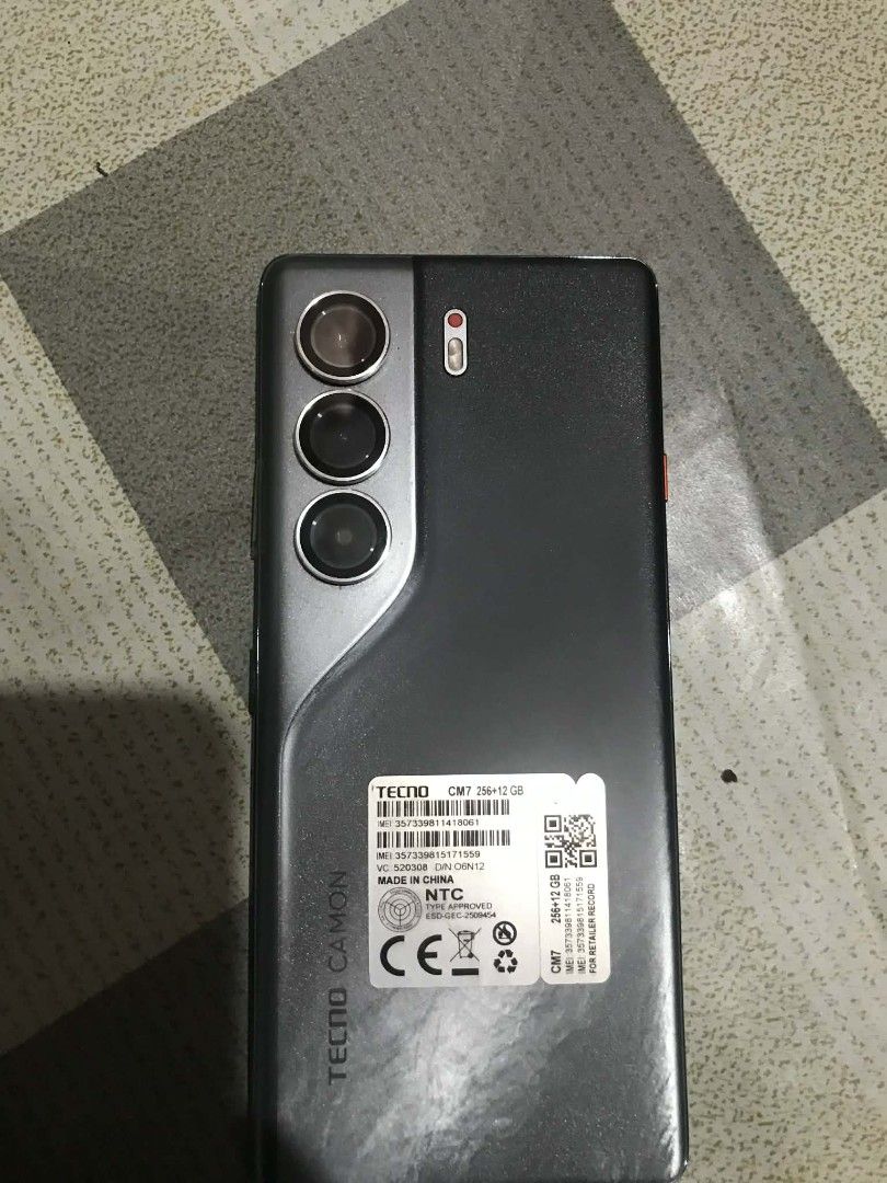 Tecno Camon 40 Pro 5g (Category: Android Others) located in Manila. Submitted by epicfire.766d82 (Listing ID 1433042368, Image 1). Description: Selling Tecno Camon 40 pro 5g 256gb May Camera lens protector na Good as new 4 months palang nagagamit Wala lang yung lower volume botton niya pero sobrang kinis pa meet up agad Pm sa may gusto.