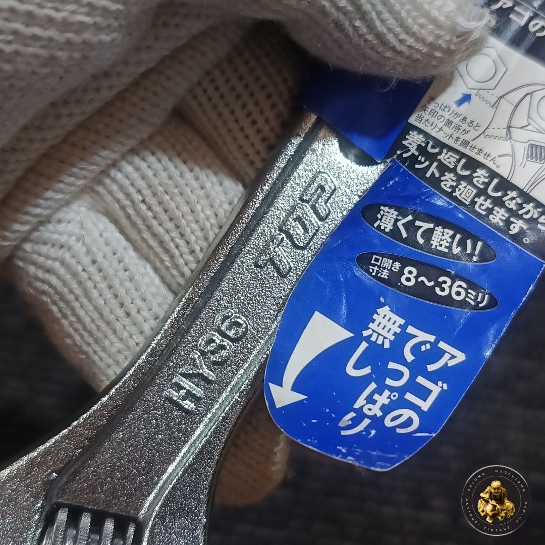 TOP Adjustable Wrench (Model HY-36) (Category: Construction Tools & Equipment) located in Meycauayan. Submitted by ka_luma (Listing ID 1433171247, Image 3). Description: TOP Adjustable Wrench (Model HY-36) known for its thin, lightweight body and extra-wide opening jaw..