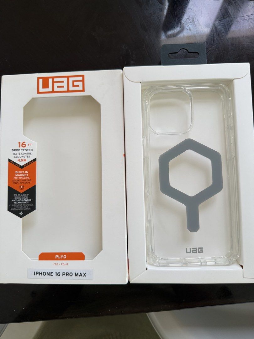 UAG pylo ice clear 16 promax case (Category: Cases & Sleeves) located in Manila. Submitted by aneajmik (Listing ID 1433039996, Image 1). Description: - UAG Plyo Ice Clear Case for iPhone 16 Pro Max - Crystal clear design - 16ft Drop Protection - Built-in MagSafe - Durable and stylish protection.