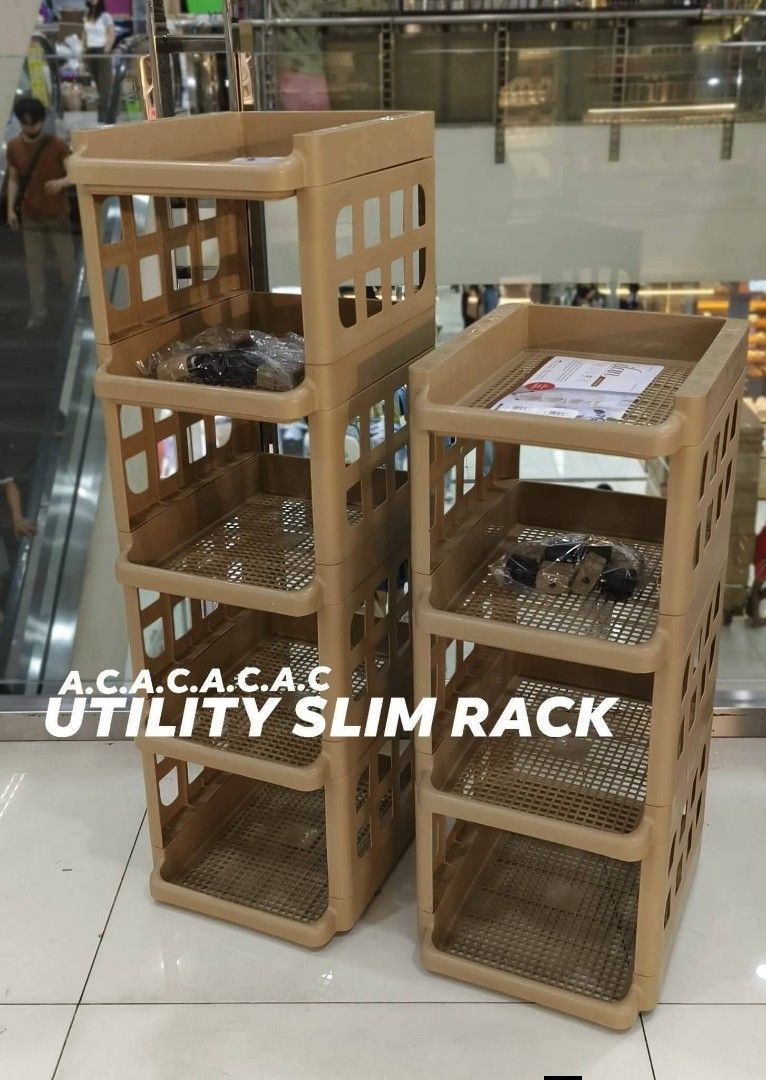 UTILITY SLIM RACK (Category: Storage Boxes & Baskets) located in Manila. Submitted by lyfrancois14 (Listing ID 1433091033, Image 1). Description: UTILITY SLIM RACK P500 (4LAYER) P600 (5LAYER).