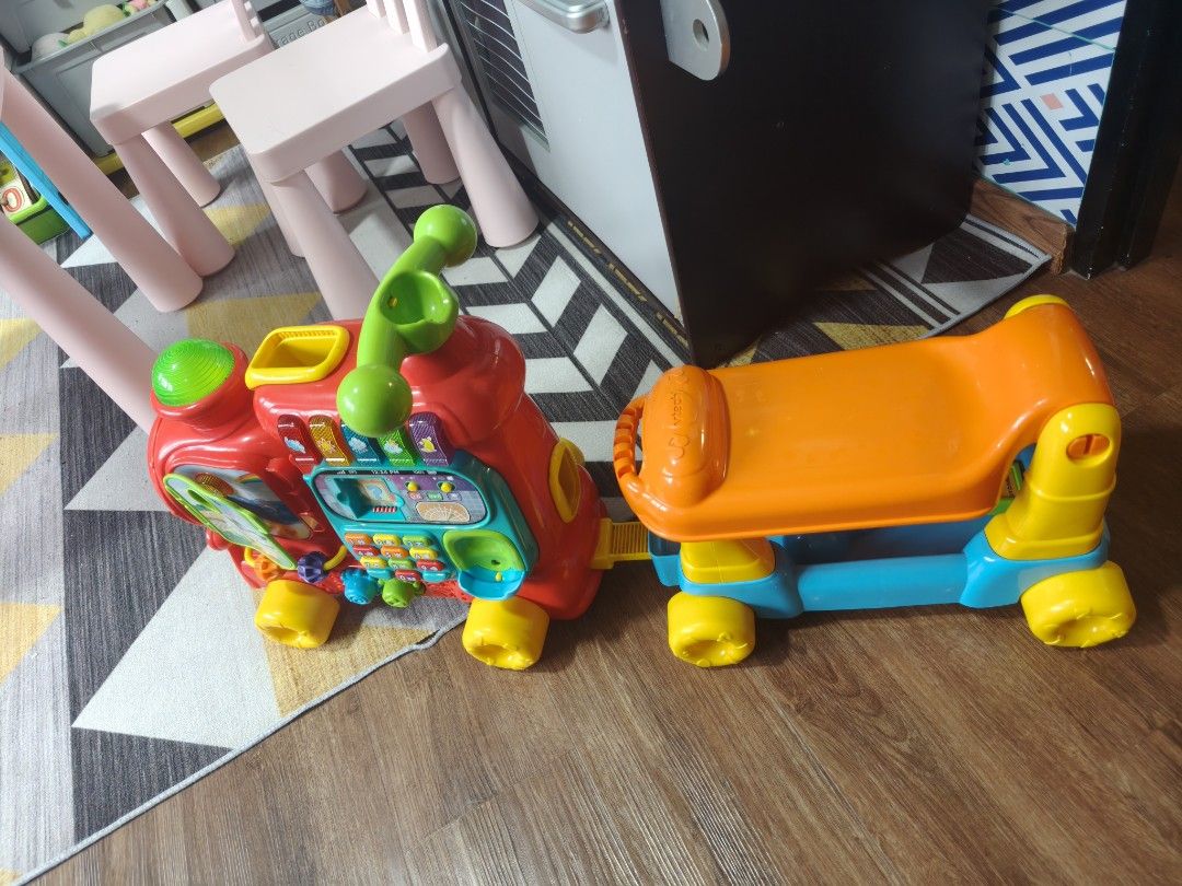 VTech 2-in-1 Ride-On Train, Babies & Kids, Infant Playtime on Carousell