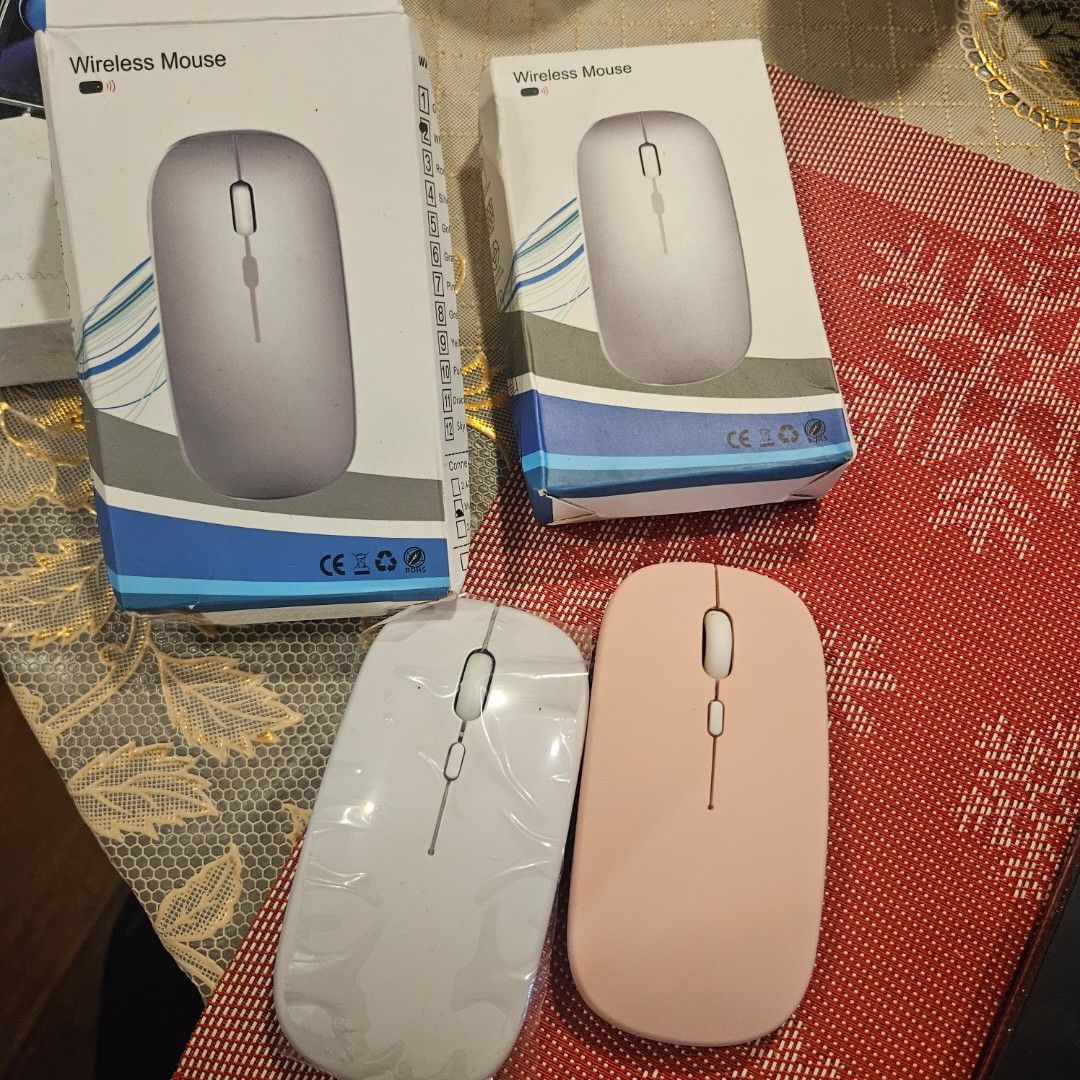 🖱️ Wireless Mouse (Pink – Silent Click) – (Category: Mouse & Mousepads) located in Manila. Submitted by smartluxeph (Listing ID 1429835530, Image 1). Description: 🖱️ Wireless Mouse (Pink – Silent Click) – Brand New 💰 ₱199 📦 With box 🆕 Condition: unused ✔ Silent click (no noise) ✔ Wireless USB receiver ✔ Lightweight & aesthetic ✔ Perfect for laptop / tablet Note: PIOG 💄LP as indicated 📿 MOP: Maya, GoTyme, Bank transfer via QR code 🎨Loc: Ma