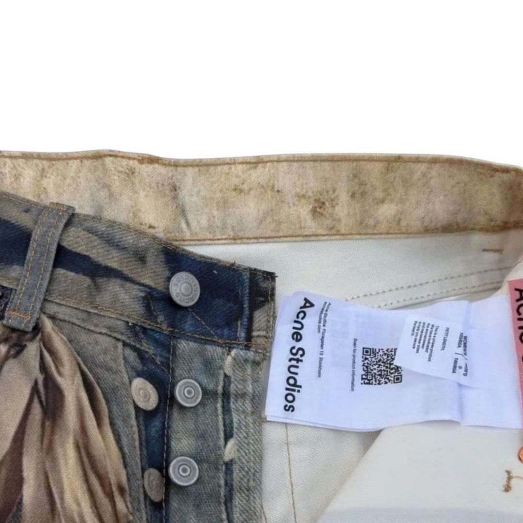 Acne Studios Teddy Bears Loose Fit Jeans (Category: Jeans) located in Manila. Submitted by fangednoumena (Listing ID 1429761730, Image 3). Description: This item is for pre-order. Payment first to secure transaction. Expect arrival of the item for a week or so. All sizes available. S Waist - 72 cm Hip - 108 cm M Waist - 76 cm Hip - 111 cm L Waist - 80 cm Hip - 114 cm XL Waist - 84 cm Hip - 118 cm.