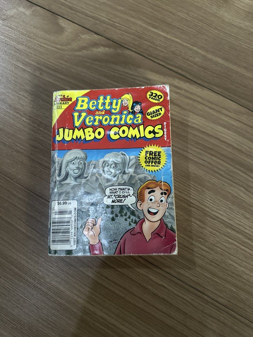 Archie Comics (Category: Comics & Manga) located in Makati City. Submitted by maria_k_tan (Listing ID 1429763484, Image 1). Description: Jughead double digest no. 45 The jughead jones digest no 84 Betty & Veronica Jumbo Comics no 223 Take all for 500php.