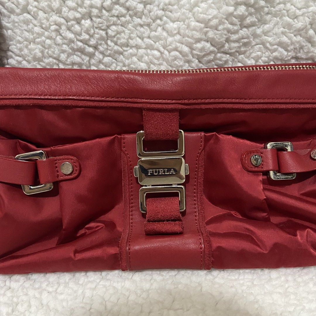 Authentic Furla Red Shoulder Bag (Category: Luxury Bags & Wallets) located in Marikina City. Submitted by jeliie (Listing ID 1429744428, Image 3). Description: original no issue with dustbag.