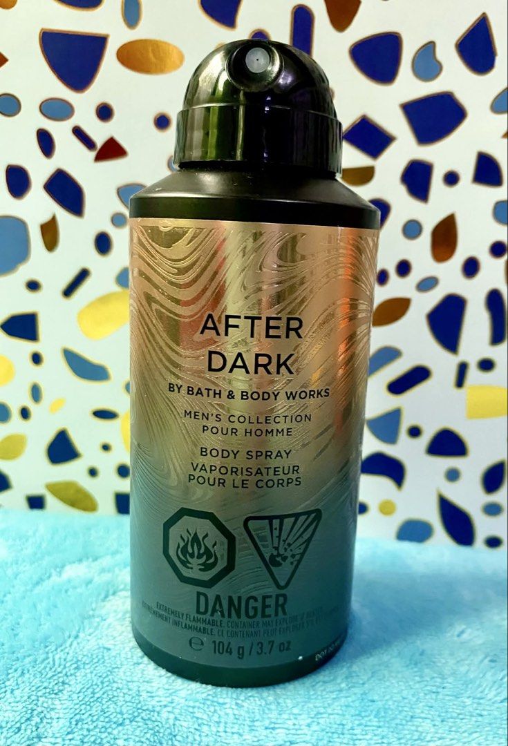 Bath & Body Works Noir Body Spray (Category: Fragrance & Deodorants) located in Cebu City. Submitted by dreyabbydeclutters (Listing ID 1429682937, Image 2). Description: Bath & Body Works Noir body spray for men. It is a body spray with a net weight of 104 g / 3.7 oz. The product has a black bottle with a black cap. It is part of the Men's Collection..