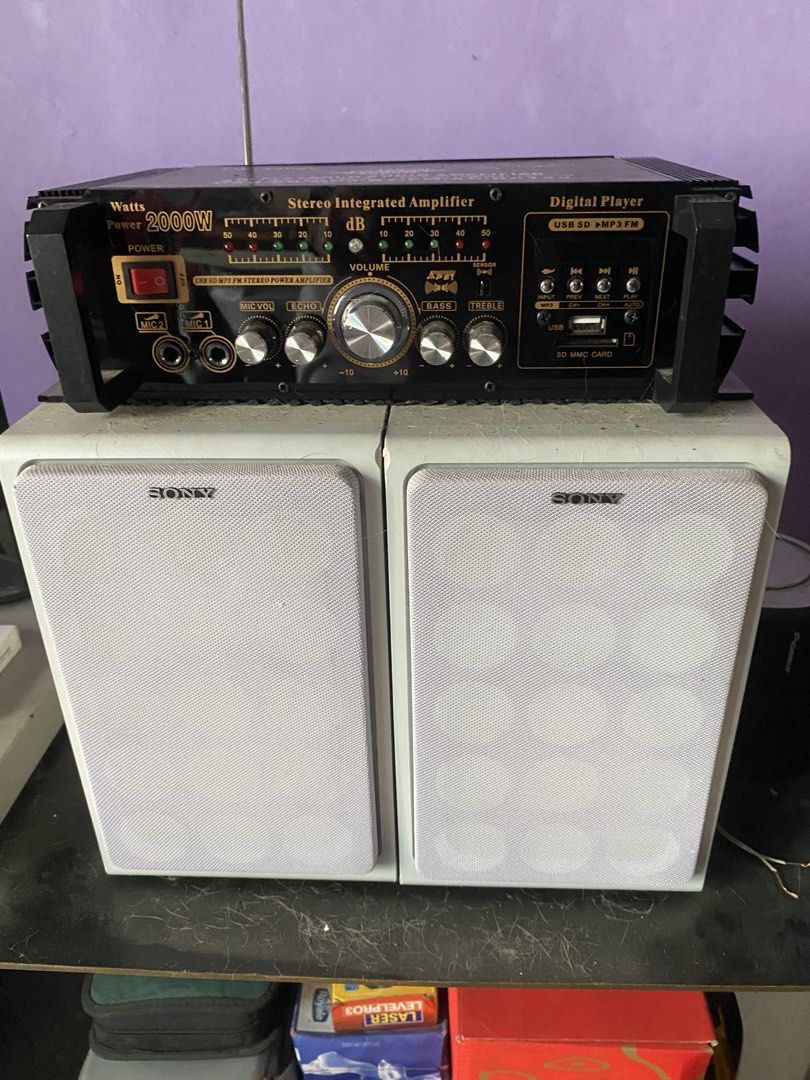 Blutooth ampli with speakers (Category: Soundbars, Speakers & Amplifiers) located in Manila. Submitted by junflores156645 (Listing ID 1429696993, Image 1). Description: Bluetooth speaker nce sound new ampli QC area.