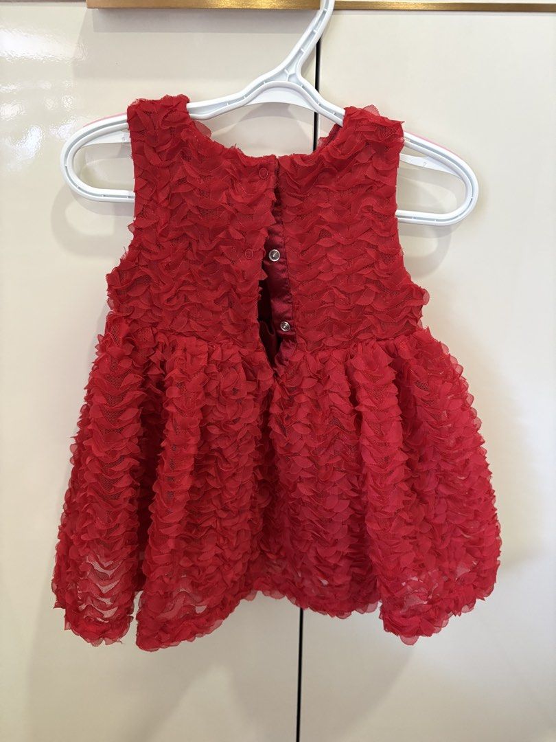 CAT & JACK RED RUFFLE DRESS - 12 MONTHS (Category: Babies & Kids Fashion) located in Paranaque City. Submitted by kaypsta (Listing ID 1429689798, Image 2). Description: .