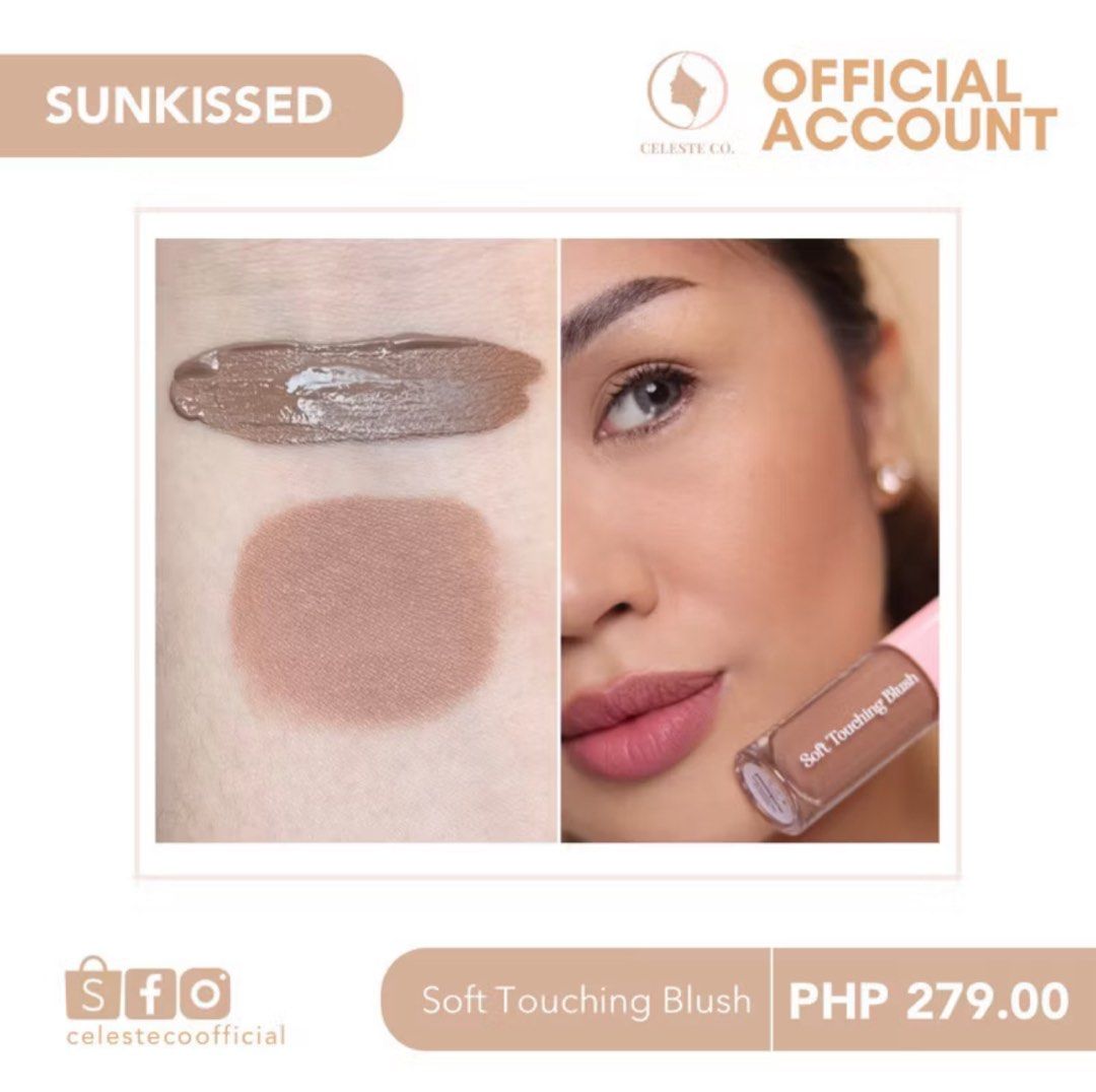 Celeste Soft Touching Blush (Category: Makeup) located in Angeles City. Submitted by n_cln (Listing ID 1429778757, Image 3). Description: - tried as a contour/blush 2x only - good as new - price: 55.