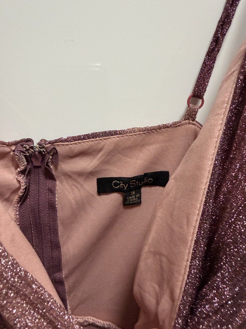 City Studio Glittery Dress - Size M (Category: Dresses) located in Tarlac. Submitted by never.wearing (Listing ID 1429745220, Image 2). Description: Padded dress fits up to 38 bust and 32 waist.