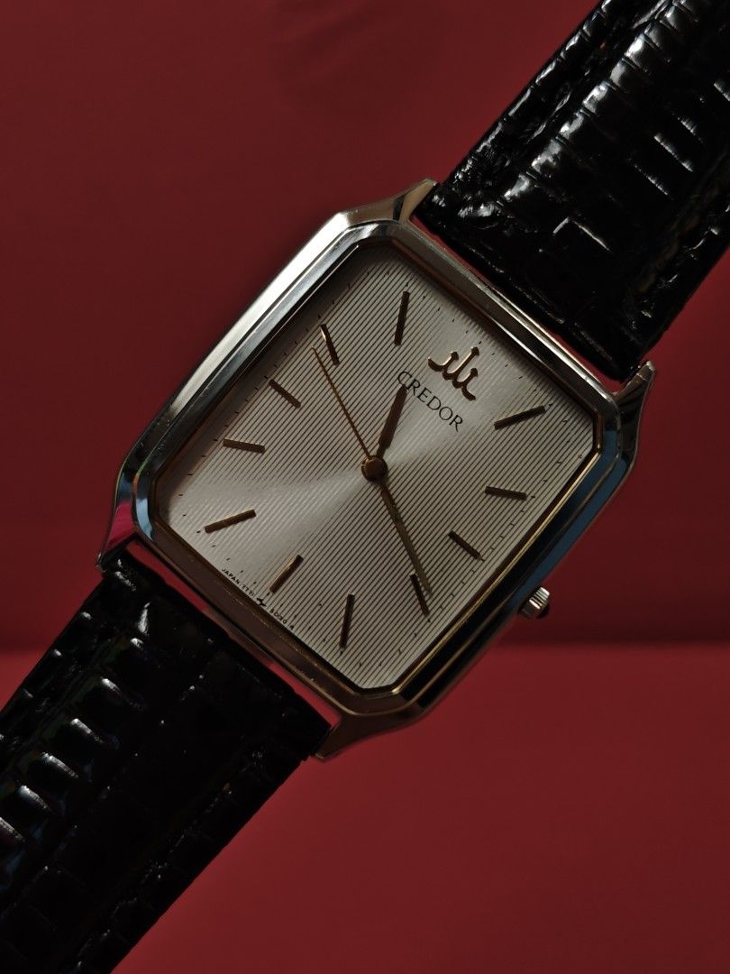 Seiko Credor Tank 7771-5030 (Category: Luxury Watches) located in Santa Rosa. Submitted by solifox (Listing ID 1429836878, Image 2). Description: ⌚: Seiko Credor Tank 7771-5030 Movement: Caliber 7771 Quartz Case Material: Stainless Steel Dial: Silver sunburst pinstripe pattern dial Case Dimensions: 28mm x 36mm Strap Width: 20mm Crystal: Sapphire Circa: 1997 Condition: Like New with Original Box 🏷️ Asking price: 18,999 📦 MOD: Lalamove/ LBC/ Meet