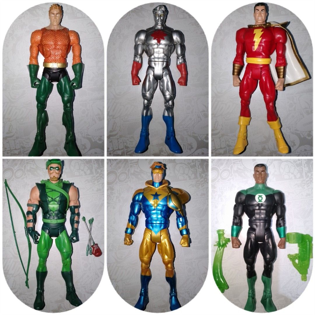 DCUC Justice League (Category: Figurines & Statues) located in Malabon City. Submitted by goldenrabbit.ddb11e (Listing ID 1429677094, Image 2). Description: RUSH DCUC Justice League 1. Superman - 700 2. Batman (from 2 pack) - 700 3. Dr.Fate - 2000 4. Flash - 700 5 Zatanna (Rare) - 2000 6. Wonder Woman - 500 7. Aquaman (No Trident) - 500 8. Capt. Atom - 2000 9. Shazam - 700 10. Green Arrow - 2000 11. Booster Gold - 700 12. Green Lantern (John Stew