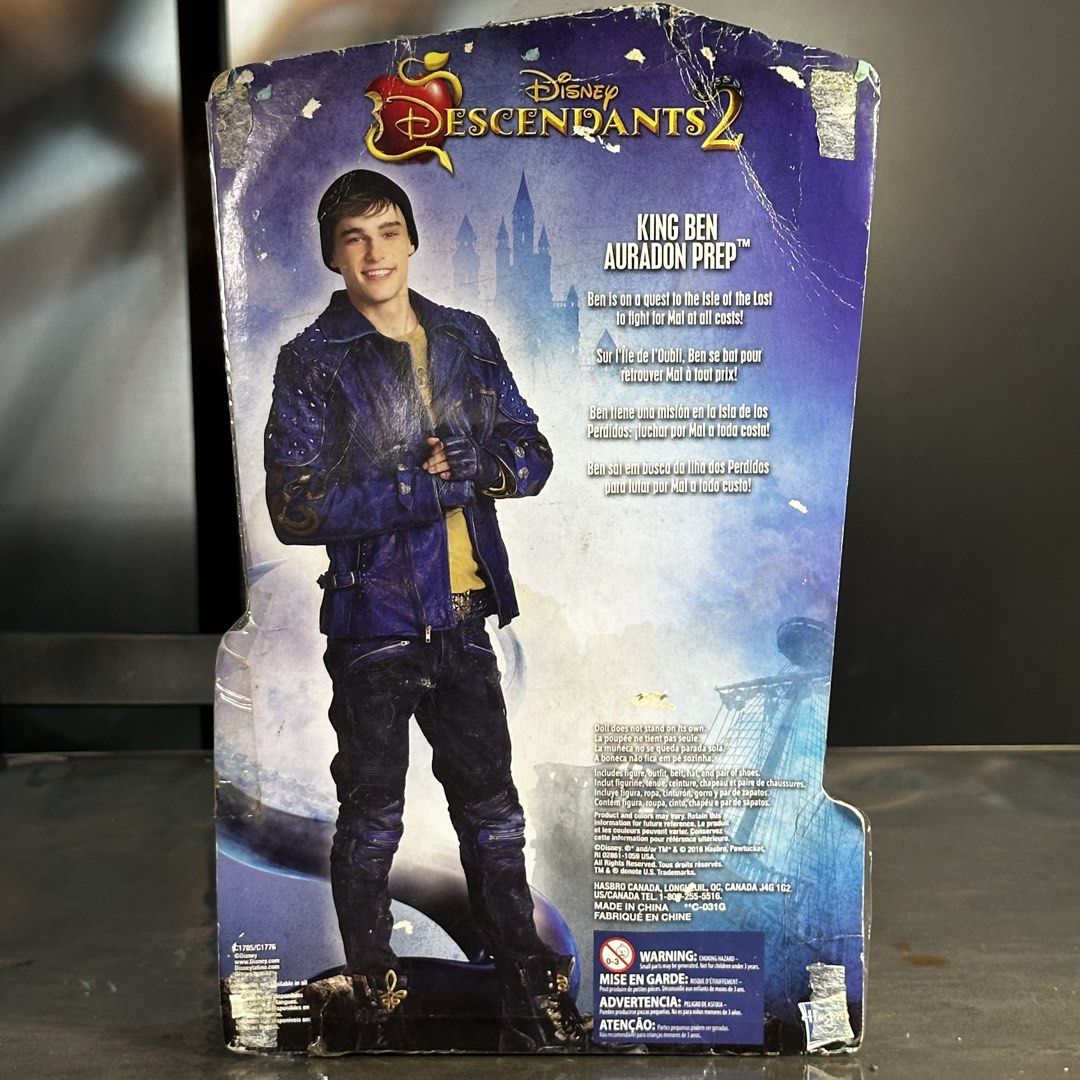 Disney Descendants 2 King Ben Auradon Prep Doll (Category: Figurines & Statues) located in Cebu City. Submitted by danzysdaintydollies (Listing ID 1429809625, Image 3). Description: Descendants 2 King Ben Auradon Prep Doll ❤️🍏 Please check details of item condition. Some elastics have snapped in storage. Box has tear.