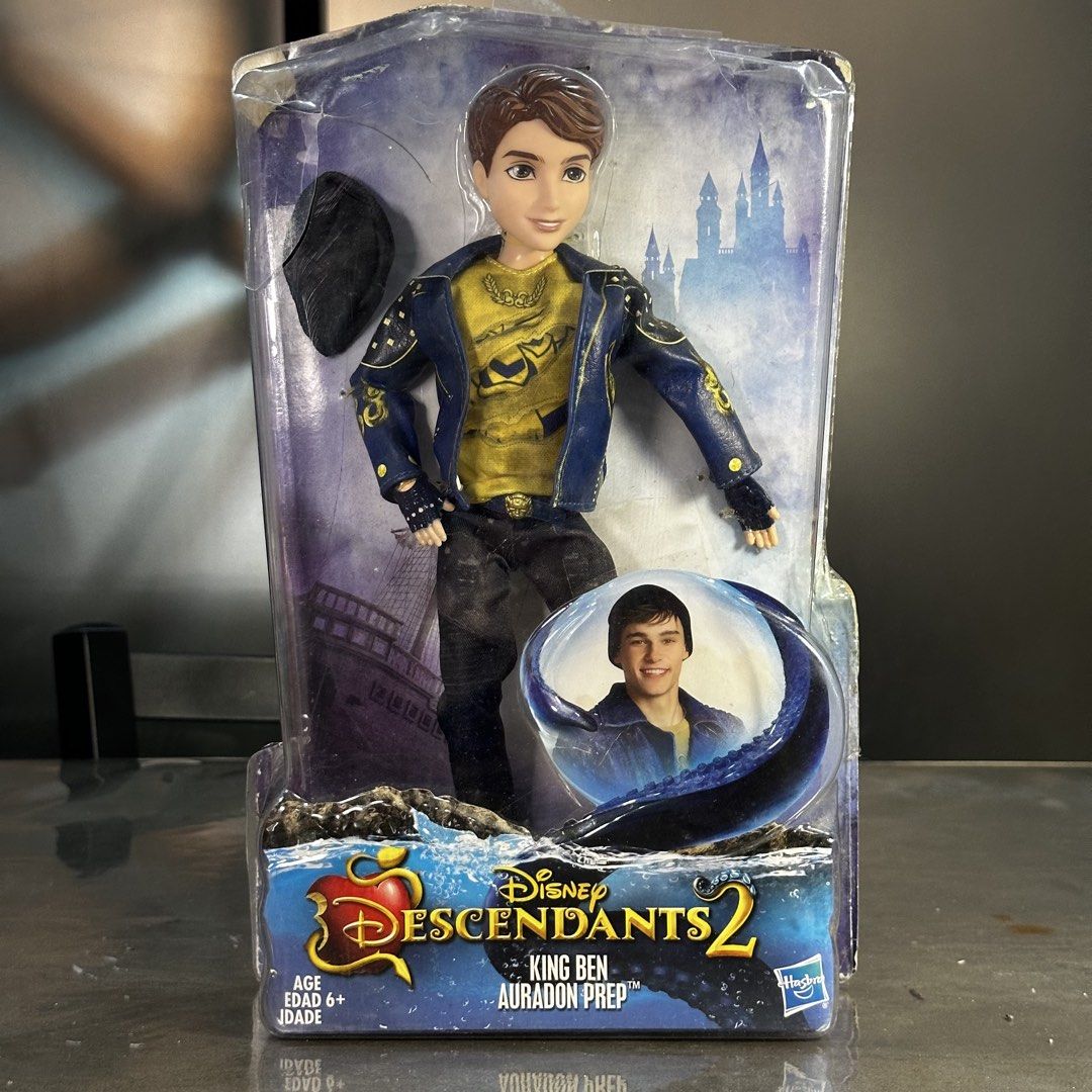 Disney Descendants 2 King Ben Auradon Prep Doll (Category: Figurines & Statues) located in Cebu City. Submitted by danzysdaintydollies (Listing ID 1429809625, Image 1). Description: Descendants 2 King Ben Auradon Prep Doll ❤️🍏 Please check details of item condition. Some elastics have snapped in storage. Box has tear.