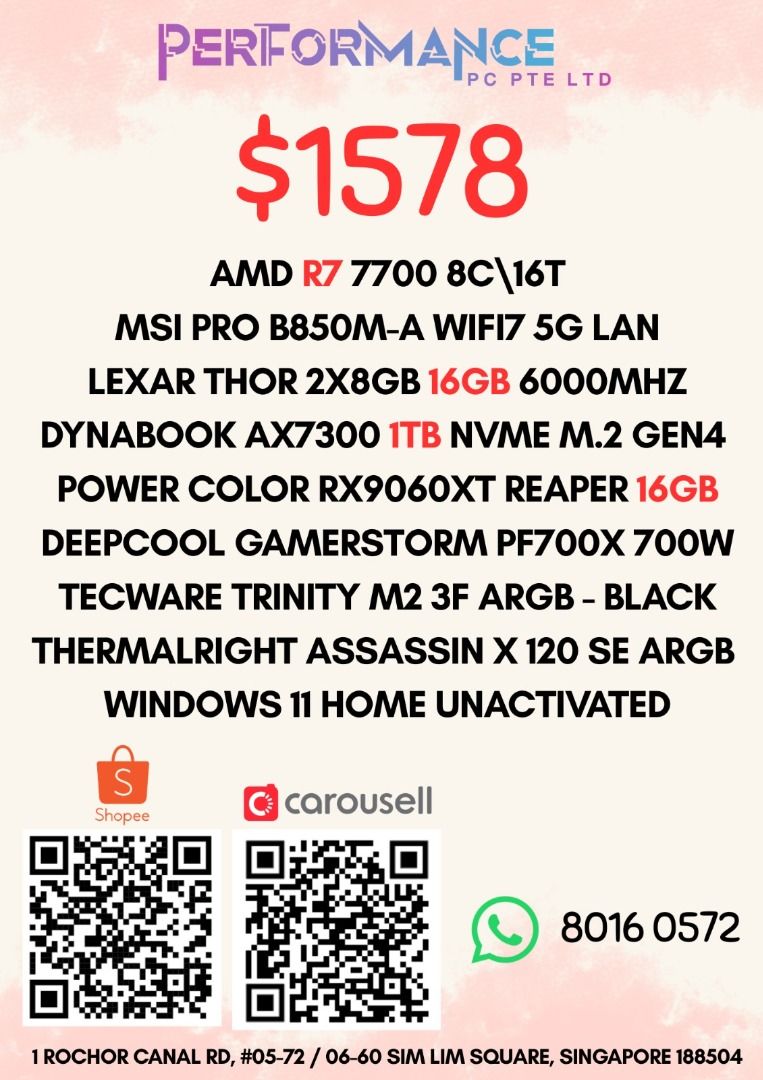 DIY BUNDLE AMD BUNDLE/INTEL BUNDLE FULLY CUSTOMISABLE (LOW BUDGET BUILD TO MID RANGE)419621578537717768