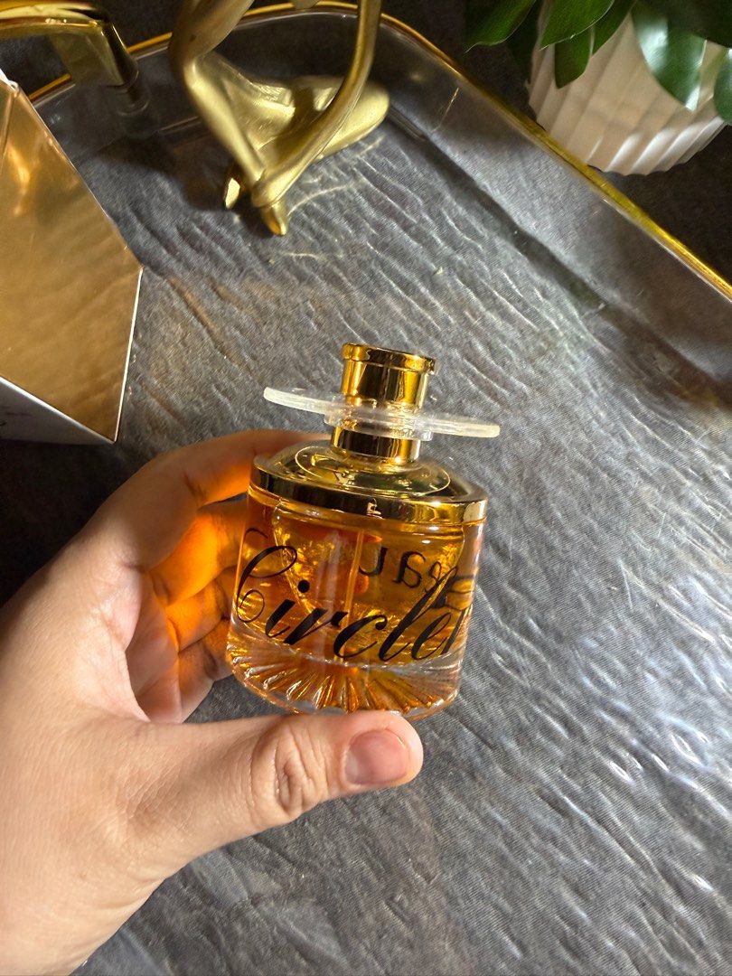 Eau de Circler Perfume 50ml (Category: Fragrance & Deodorants) located in Taytay. Submitted by jayezapanta (Listing ID 1429835189, Image 3). Description: - Eau de Circler Perfume - 50ml bottle - Elegant design - Features gold accents - Perfect for gifting or personal use From black app shop.