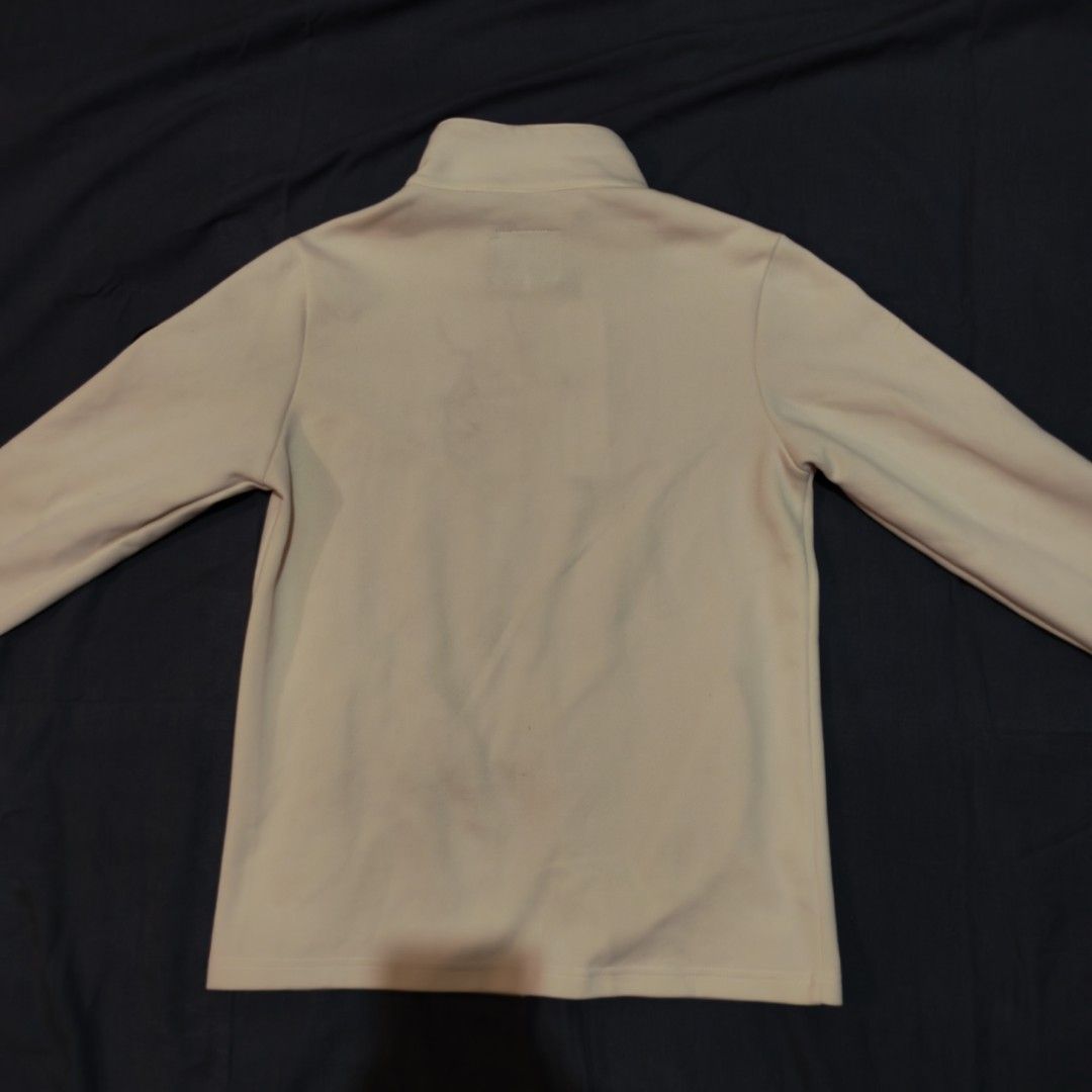Ego Full Zip Jacket in Beige (Category: Coats, Jackets and Outerwear) located in Caloocan City. Submitted by zejara (Listing ID 1429810139, Image 2). Description: - Color may differ due to lighting (base on last photo for color reference) - Like new - Length: 26.5" - Chest: 42" - Arm Length: 24".