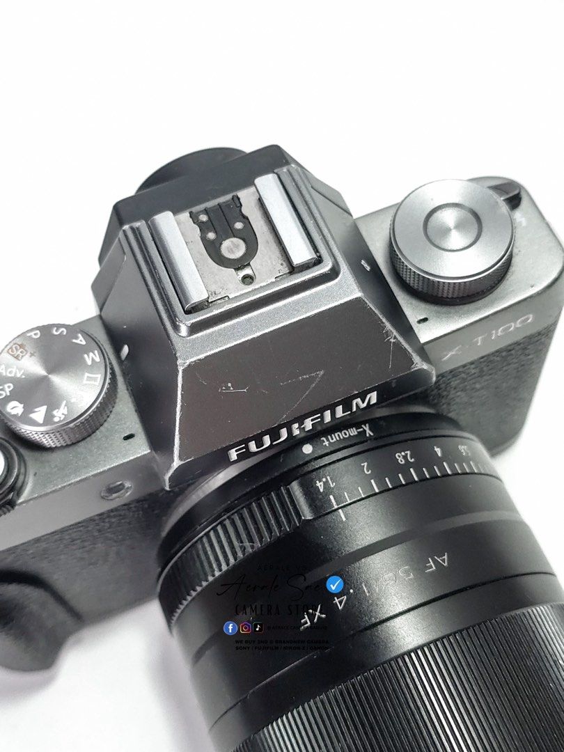 Fujifilm XT100 + Viltrox 56mm 1.4 (Category: Cameras) located in Baguio. Submitted by aeralecamerastore (Listing ID 1429702884, Image 3). Description: Fujifilm XT100 + Viltrox 56mm 1.4 P 28,500 FOR SALE or TRADE to any Sony, Canon (R/RF), Nikon Z, Fujifilm Cameras No issues With fungus yung lens ( doesn’t affect performance ) Condition : 10/10 Cosmetics : 8.5/10 ( sign of usage sa body ng camera) 📍 Open For Cash on delivery anywhere in the Phili