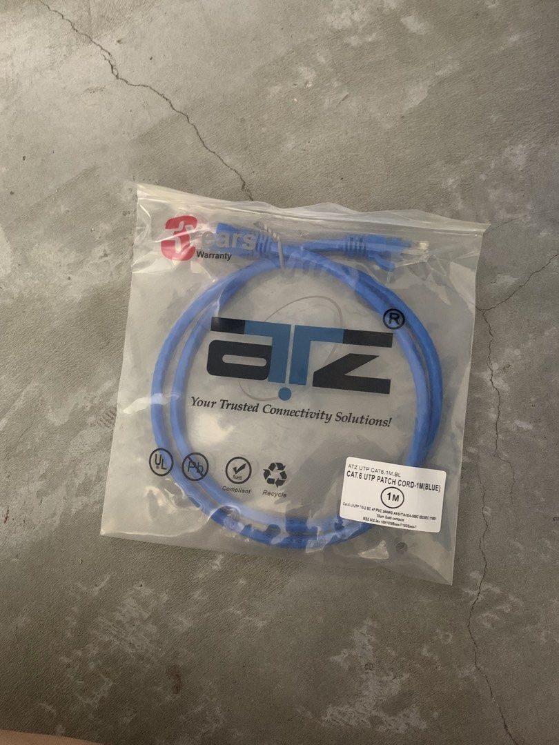 Internet Cable arz CAT6 UTP Patch Cord (Blue)