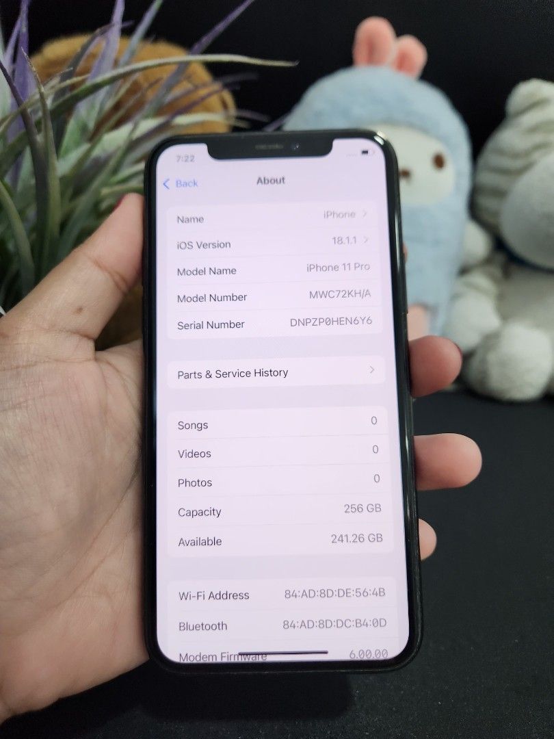 IPHONE 11 PRO 256GB 72% (Category: iPhone 11 Series) located in Mandaluyong City. Submitted by cellspaceph (Listing ID 1429700122, Image 3). Description: IPHONE 11 PRO 256GB factory unlocked 72% battery health All working Any sim No major issue Php11,500 ‼️ unit only no swap 📍near mrt shaw .