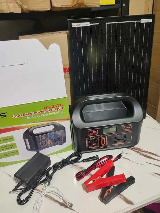 Ir NS-3578 Portable Power Station with Solar Panel (Category: Electrical, Adaptors & Sockets) located in Manila. Submitted by dolorchris69891 (Listing ID 1429785820, Image 1). Description: Portable Power Station 150W panel(20 watts) .