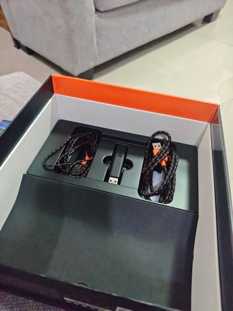 JBL Quantum 600 Wireless Gaming Headphones (Category: Headphones & Headsets) located in Manila. Submitted by louiemac12000 (Listing ID 1429755578, Image 2). Description: JBL Quantum M600 wireless over-ear performance gaming headphones. Includes the headphones, a USB dongle, and two charging cables. Features surround sound and a built-in microphone. Original not OEM. Used once or twice only. .