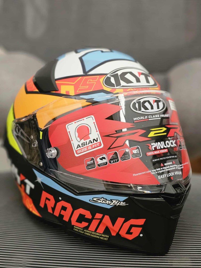 KYT R2R Pro Racing Helmet (Category: Helmets and other Riding Gears) located in Antipolo. Submitted by paulars (Listing ID 1429830248, Image 2). Description: Brand new!!! Never been used KYT R2R PRO Masia replica matt Size : Medium Complete with box, manual and dust bag Can do shipping Meetup : Antipolo Robinsons or Baras Rizal.