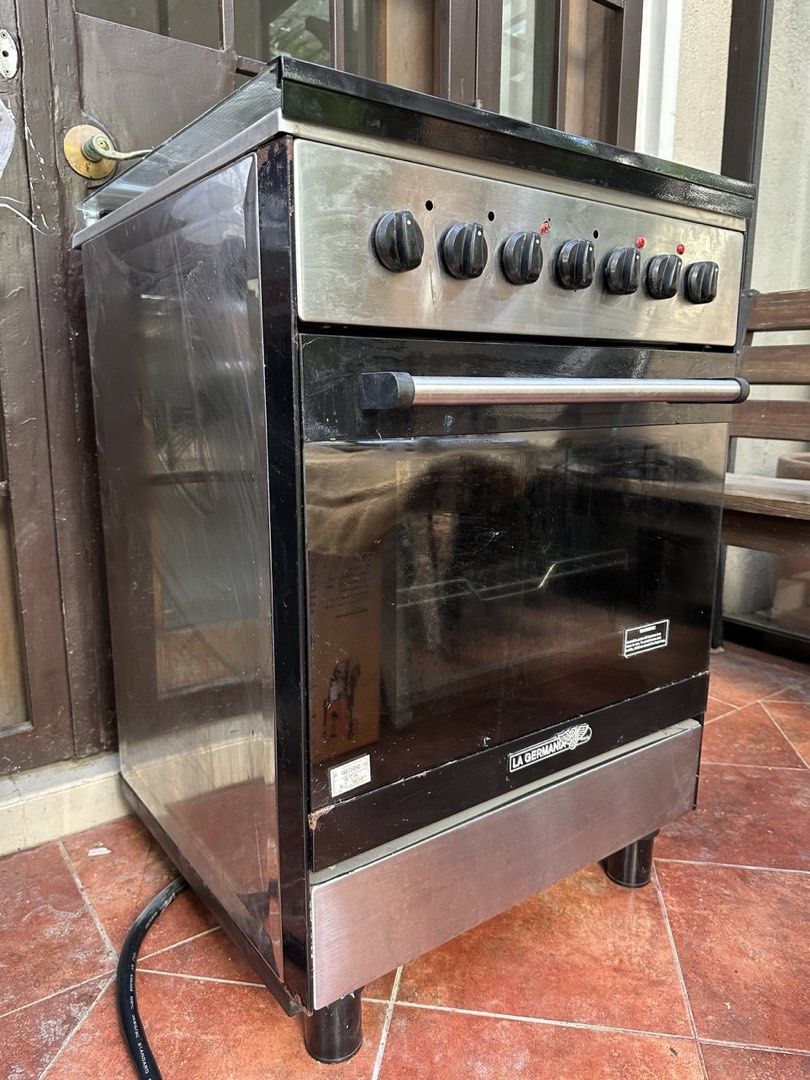 La Germania Electric Stove (Category: Cookers) located in Quezon City. Submitted by jjdoubletake (Listing ID 1429716015, Image 3). Description: GREAT CONDITION! La Germania electric cooking range 60cm width - 6004 series 4 electric burners Lighting indicators newly replaced Newly inspected!.
