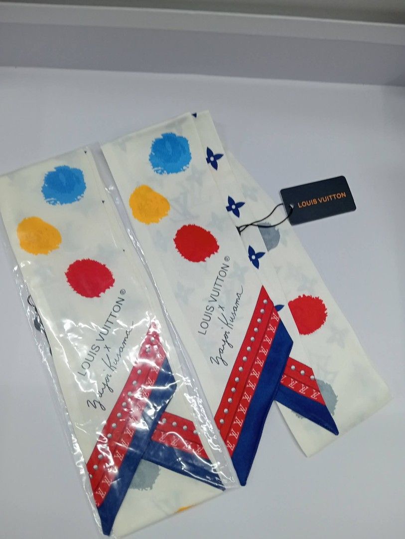 Louis Vuitton Silk Scarf twilly (Category: Luxury Accessories) located in Manila. Submitted by myloveluxaticstores (Listing ID 1429805145, Image 3). Description: silk twilly comes with paperbag No box available sold per pair only last 1 pair each design >>>>ORDER NOW.