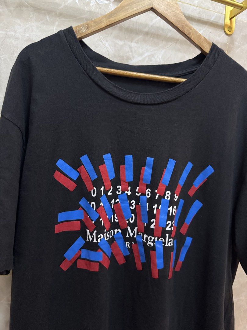 Maison Margiela Numbers Shirt - Black (Category: Luxury Apparel) located in Dasmarinas. Submitted by phamhannii (Listing ID 1429729667, Image 1). Description: Maison Margiela Numbers Shirt - Black Size: 52 on tag Dimes (WxL): 24 x 30 inches Color Rate: 9.8/10 Condition Rate: 9.8/10 Excellent Condition All items are washed and sanitized. Gcash payment only. Shipping via J&T or Lalamove. Pm me for inquiries🙂 Feel free to check out my profile for m
