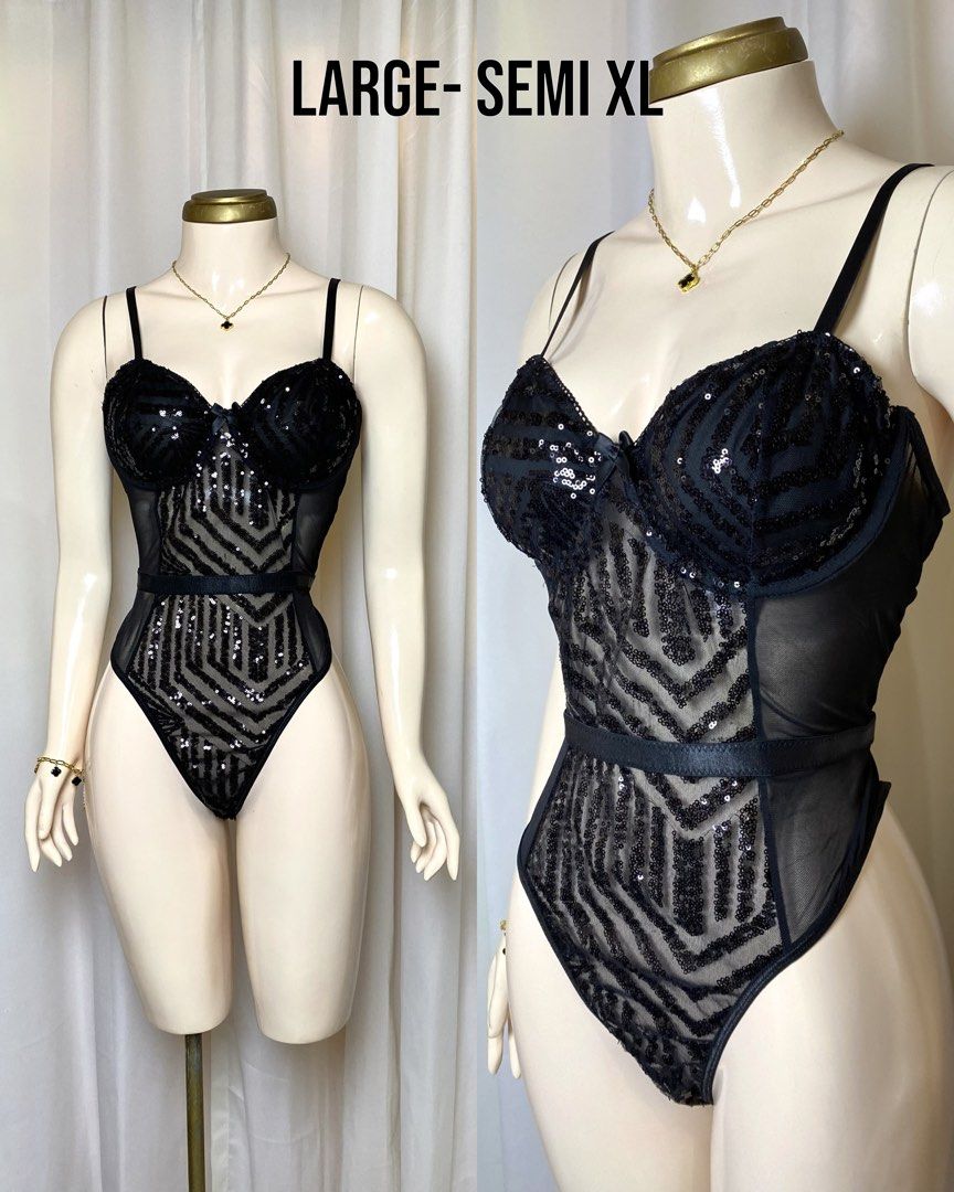 Mesh Glittery Bodysuit (Category: Others Tops) located in Pagadian. Submitted by picknpack (Listing ID 1429819436, Image 1). Description: •brand new with pouch •underwired bra .