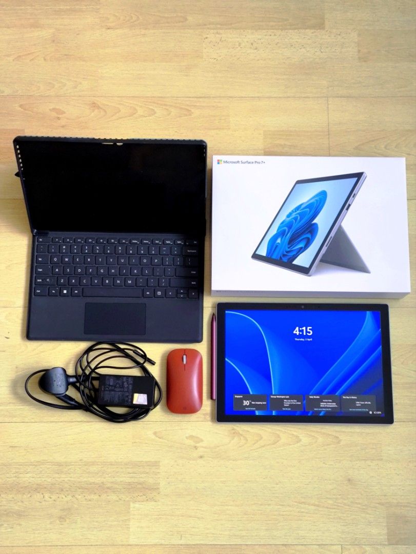 Microsoft Surface Pro 7+ * 11th Gen Intel Core i5 * Original Cover ...