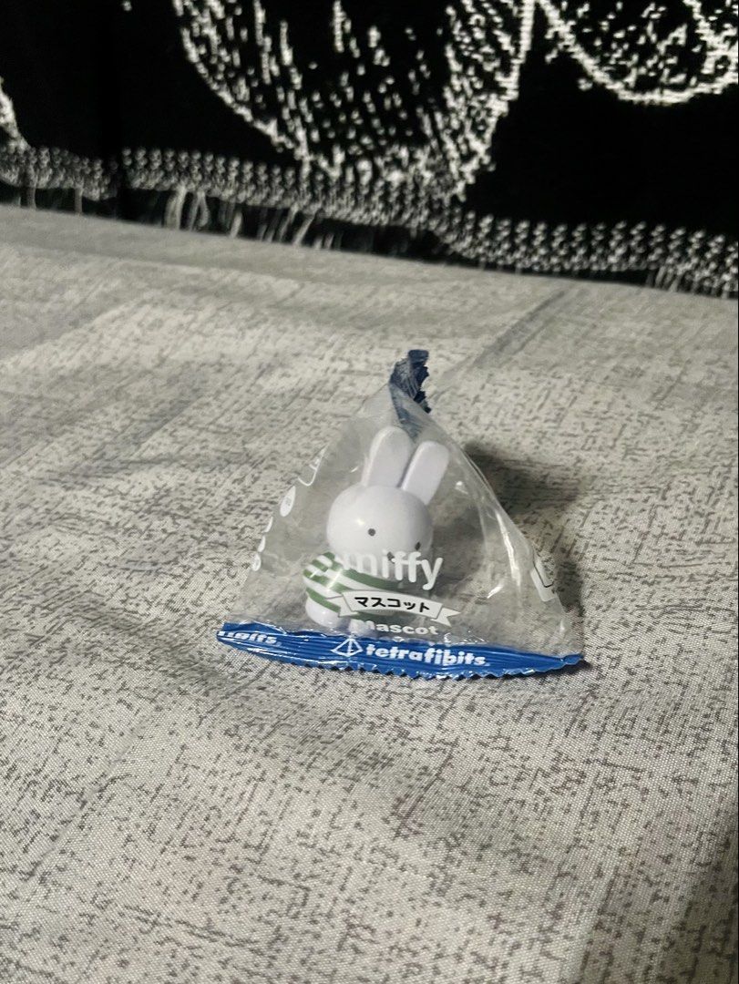 Miffy Mascot Figure (Category: Designer & Blind Box Toys) located in Quezon City. Submitted by listless32 (Listing ID 1427823608, Image 1). Description: Miffy mini mascot figure, which is often sold as a collectible.