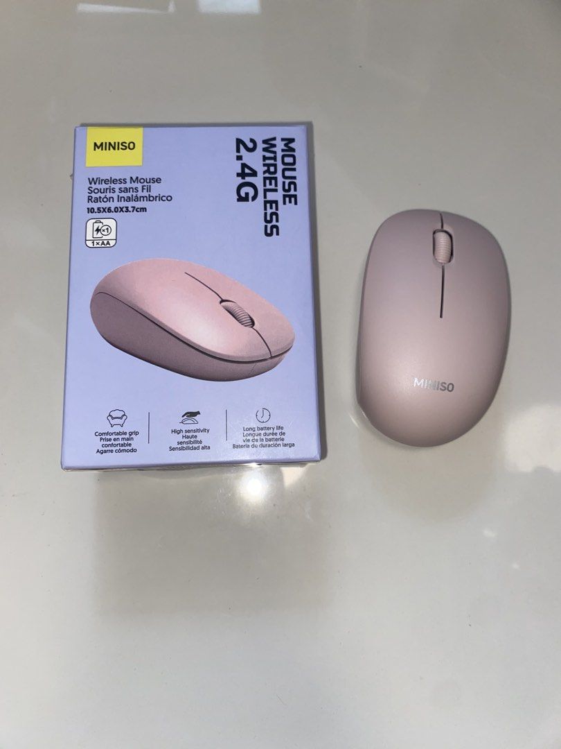 MINISO Wireless Mouse 2.4G - Pink444140830925803520