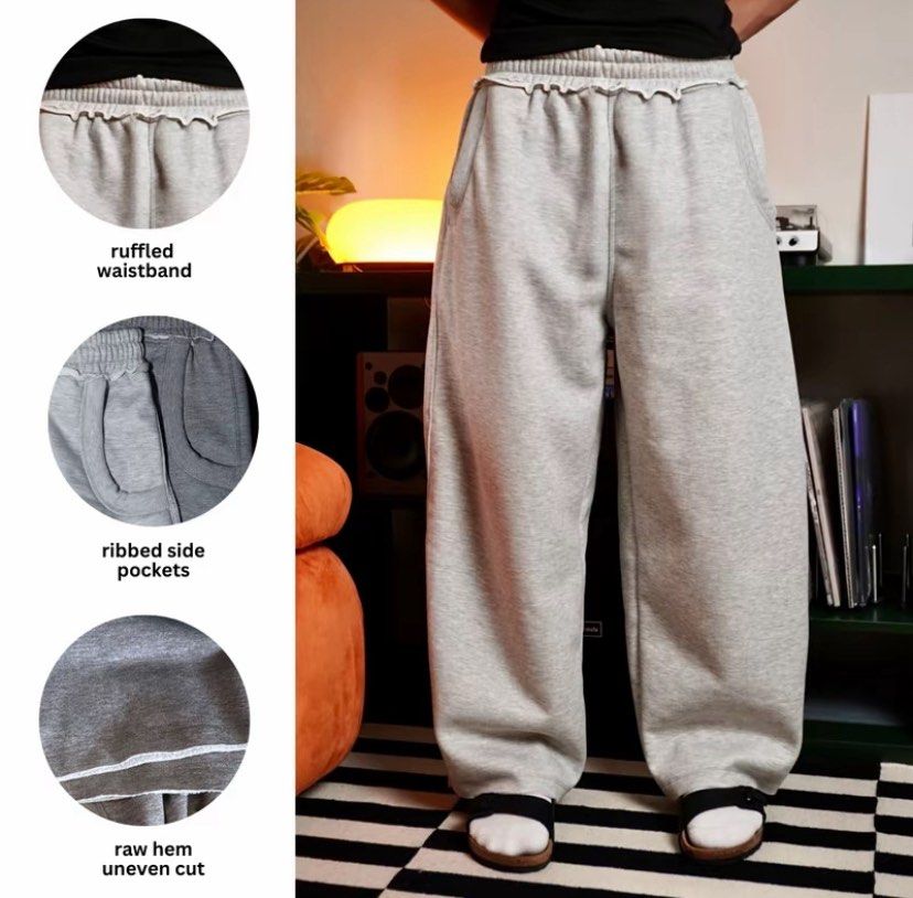 MNL MNLA LIGHT GREY SWEAT PANTS (Category: Joggers) located in Manila. Submitted by cheskaaa111 (Listing ID 1429672589, Image 1). Description: Brand new pa talaga once ko palang nagagamit medium 23-32 .