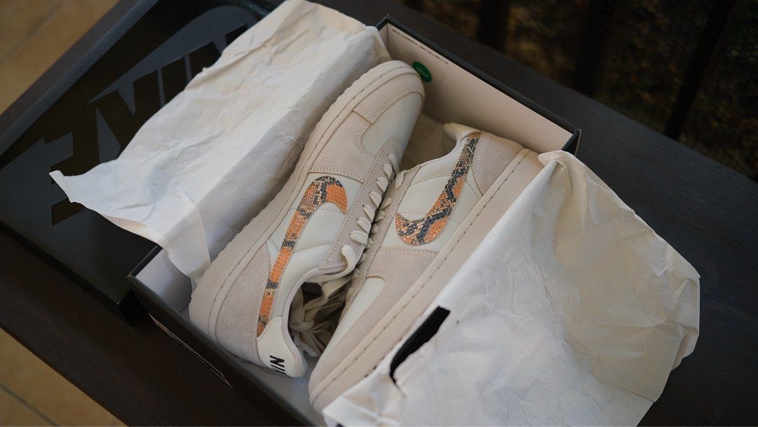 Nike Field General Snake Skin Sail (Category: Sneakers) located in Paranaque City. Submitted by decluttering.rightnow (Listing ID 1429749728, Image 2). Description: READ BEFORE INQUIRING Please read all details. Available if posted. Selling brand new Nike Field General Color: “Snake Skin” Light Bone / Multi Sail Size: US 10 ✔ Brand new ✔ Never used or fitted ✔ Complete with box and papers ✔ No issues ✔ 100% Authentic or 3 times money back. I can 