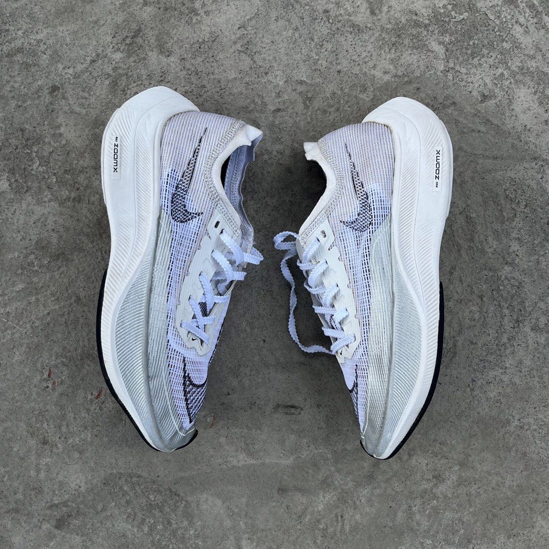 Nike Zoom Vaporfly Next% 2 White (Category: Sneakers) located in Palo. Submitted by emman_dags (Listing ID 1429794124, Image 3). Description: Nike ZoomX Vaporfly Next% 2 Color way: White Metallic Silver Size: 7.5US | 5UK | 38.5EUR | 24.5CM Issue: minimal sign of usage Excellent condition Price: ₱1,999 + sf📩.