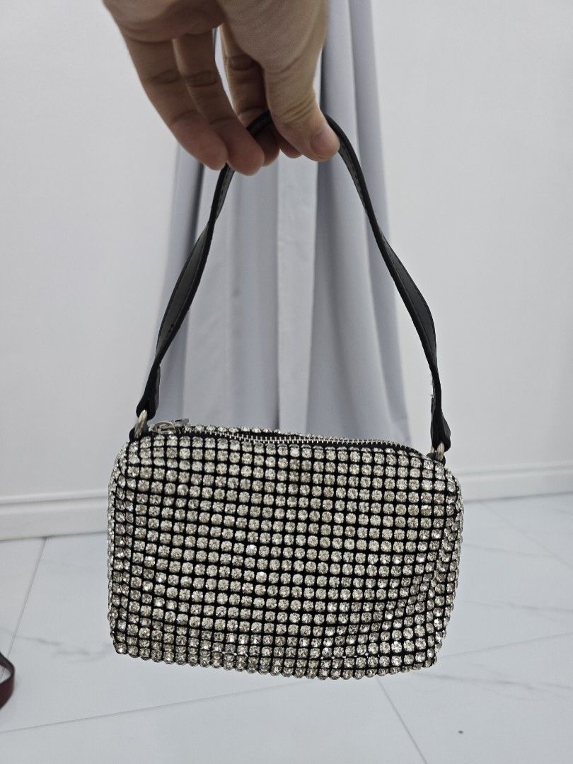 Rhinestone Shoulder Bag with Detachable Strap (Category: Shoulder Bags) located in Las Pinas. Submitted by vanpru (Listing ID 1429830259, Image 1). Description: decluttering. crystal bag no brand..