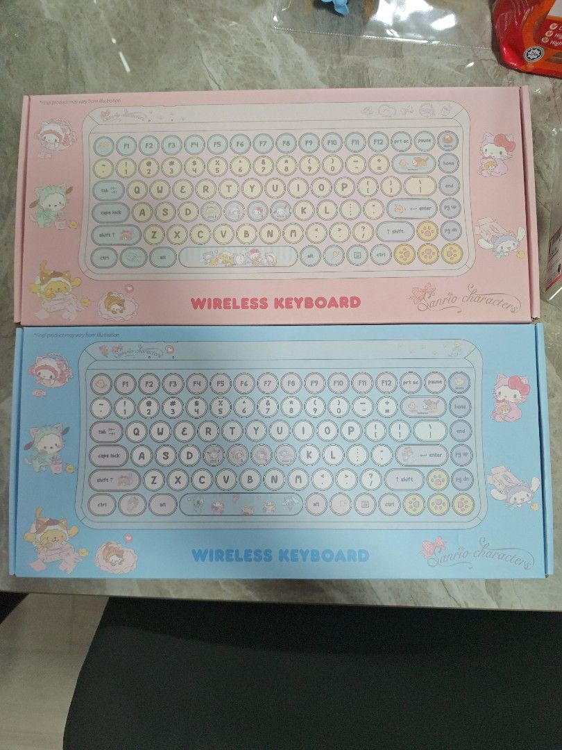 Sanrio Wireless Keyboard - Pink and Blue498232916475924482