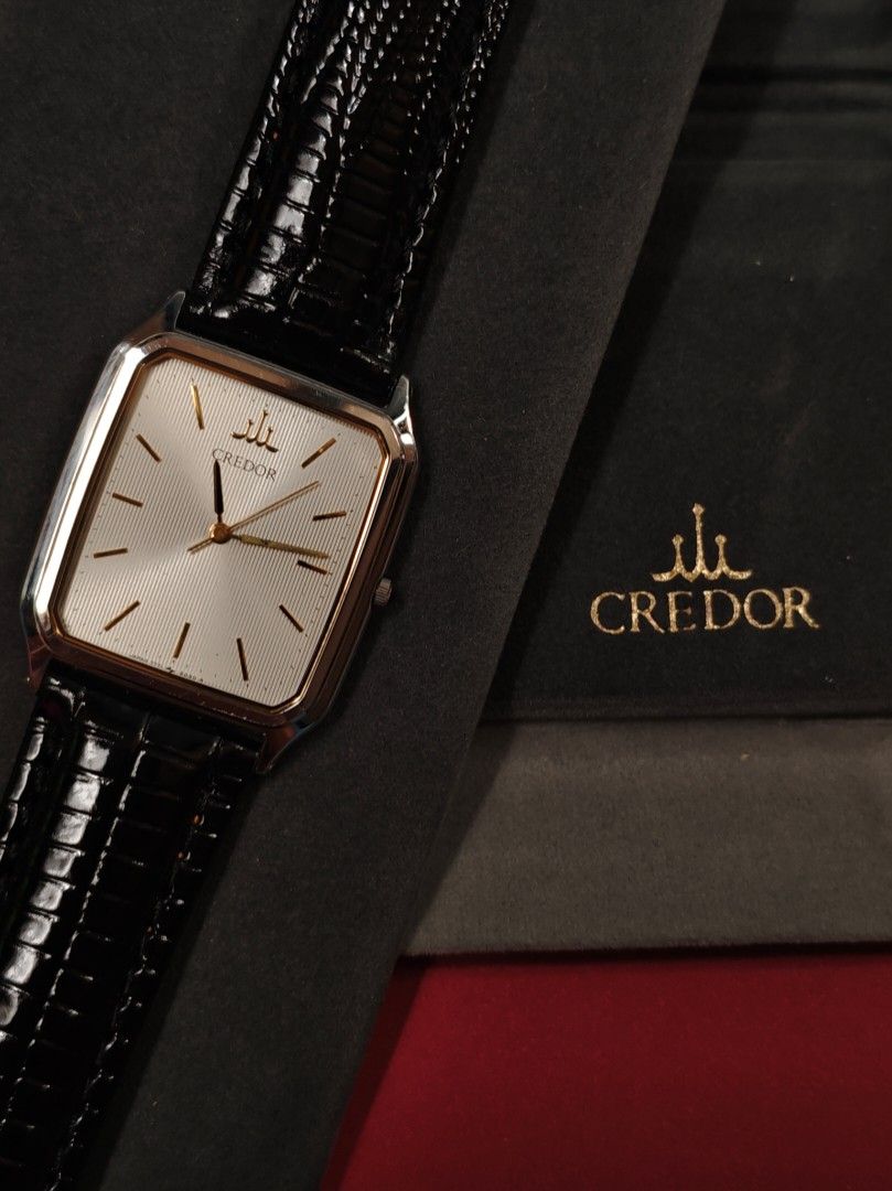 Seiko Credor Tank 7771-5030 (Category: Luxury Watches) located in Santa Rosa. Submitted by solifox (Listing ID 1429836878, Image 1). Description: ⌚: Seiko Credor Tank 7771-5030 Movement: Caliber 7771 Quartz Case Material: Stainless Steel Dial: Silver sunburst pinstripe pattern dial Case Dimensions: 28mm x 36mm Strap Width: 20mm Crystal: Sapphire Circa: 1997 Condition: Like New with Original Box 🏷️ Asking price: 18,999 📦 MOD: Lalamove/ LBC/ Meet