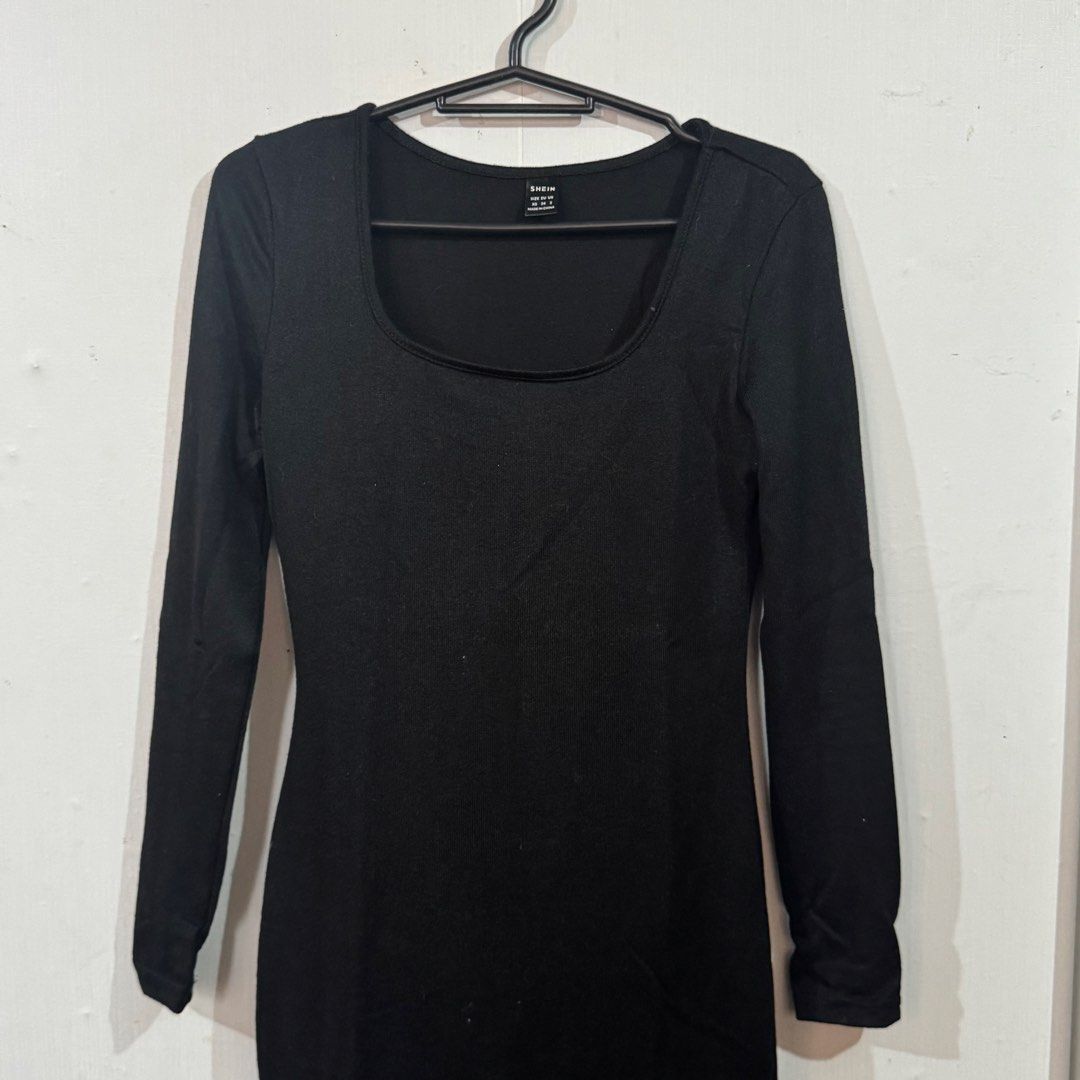 SHEIN Black Long Sleeve Dress (Category: Dresses) located in Makati City. Submitted by vbaude (Listing ID 1429742865, Image 1). Description: SHEIN BODYCON MAXI DRESS 🚚 Delivery: • Shipping via: Grabexpress / Lalamove (shipping fee shouldered by buyer) • Location: Metro Manila 💳 Payment: • GCash or Maribank 📍Notes: • Color may vary due to lighting • Please manage expectations for preloved items • No cancellations once reserved Thank you! .