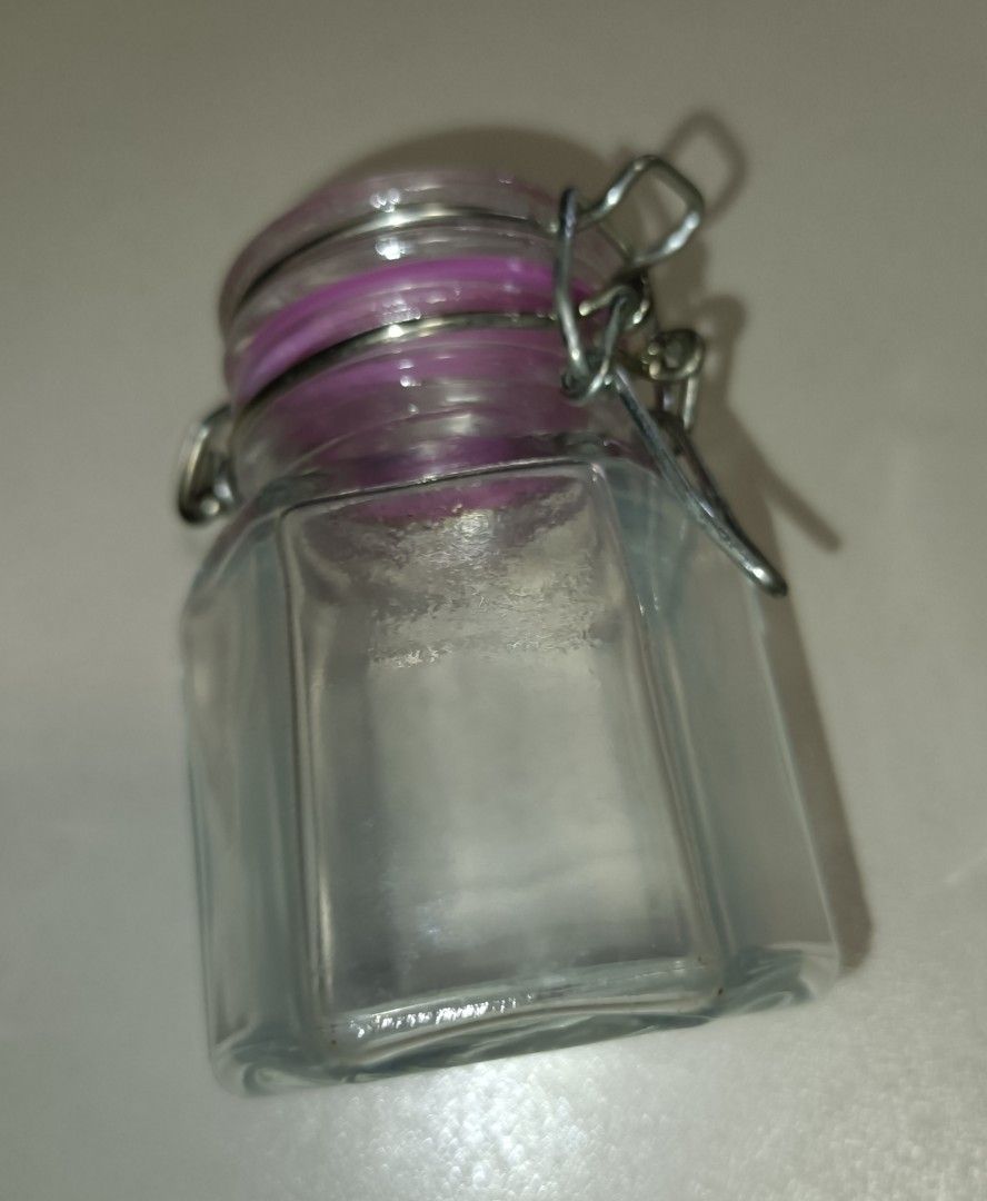 Small Glass Jar with Purple Seal444202193770915845
