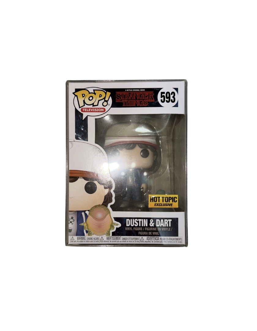 Stranger Things Funko Pop! Dustin & Dart (Category: Designer & Blind Box Toys) located in Mandaluyong City. Submitted by ham_44 (Listing ID 1429703271, Image 1). Description: MoP: BPI / GCash MoD: Lalamove / LBC.
