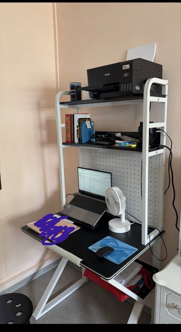 Study table (Category: Tables & Sets) located in Singapore. Submitted by shabina (Listing ID 1429702232, Image 1). Description: Item just purchased. Selling away as it’s small for me, will be getting a bigger table. Can nego .