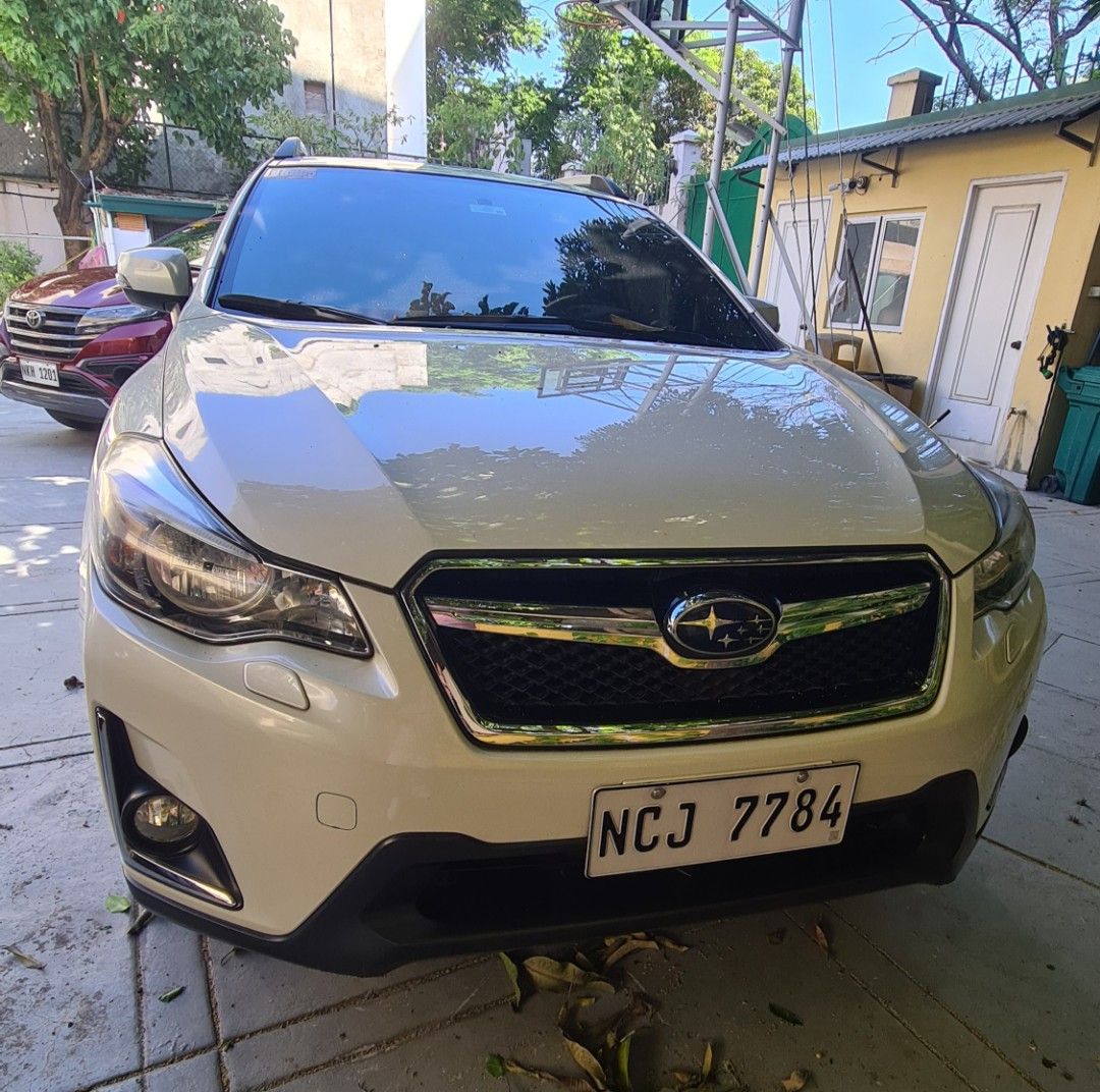 Subaru XV 2.0i-S (A) (Category: Used Cars) located in Manila. Submitted by den.gonzalo (Listing ID 1429764836, Image 2). Description: 2016 SUBARU XV 2.0i CVT AWD with Sun Roof automatic transmission push start keyless entry with 2 orig fob keys reverse camera full leather interior LCD headunit cruise control all power all stock complete tools registered 2025 Owner Seller Great condition, nothing to fix. No flooding, no accidents.