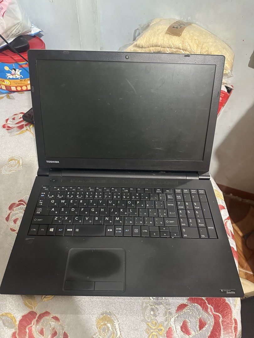 TOSHIBA DYNABOOK SATELLITE B35/R (Category: Other Gadgets) located in Manila. Submitted by marvinmacandog (Listing ID 1429715229, Image 2). Description: RUSH SALE! GOOD FOR DOCUMENTS, YOUTUBE, MOVIES, SLIGHT FOR GAMING ETC. HONEST ISSUE Can stand alone without charging while using but it drains 20%. Suggests using it while charging. Overall doesnt affects the laptop No loud speakers, earphone and headset is a must. Camera is normal shot, but don'