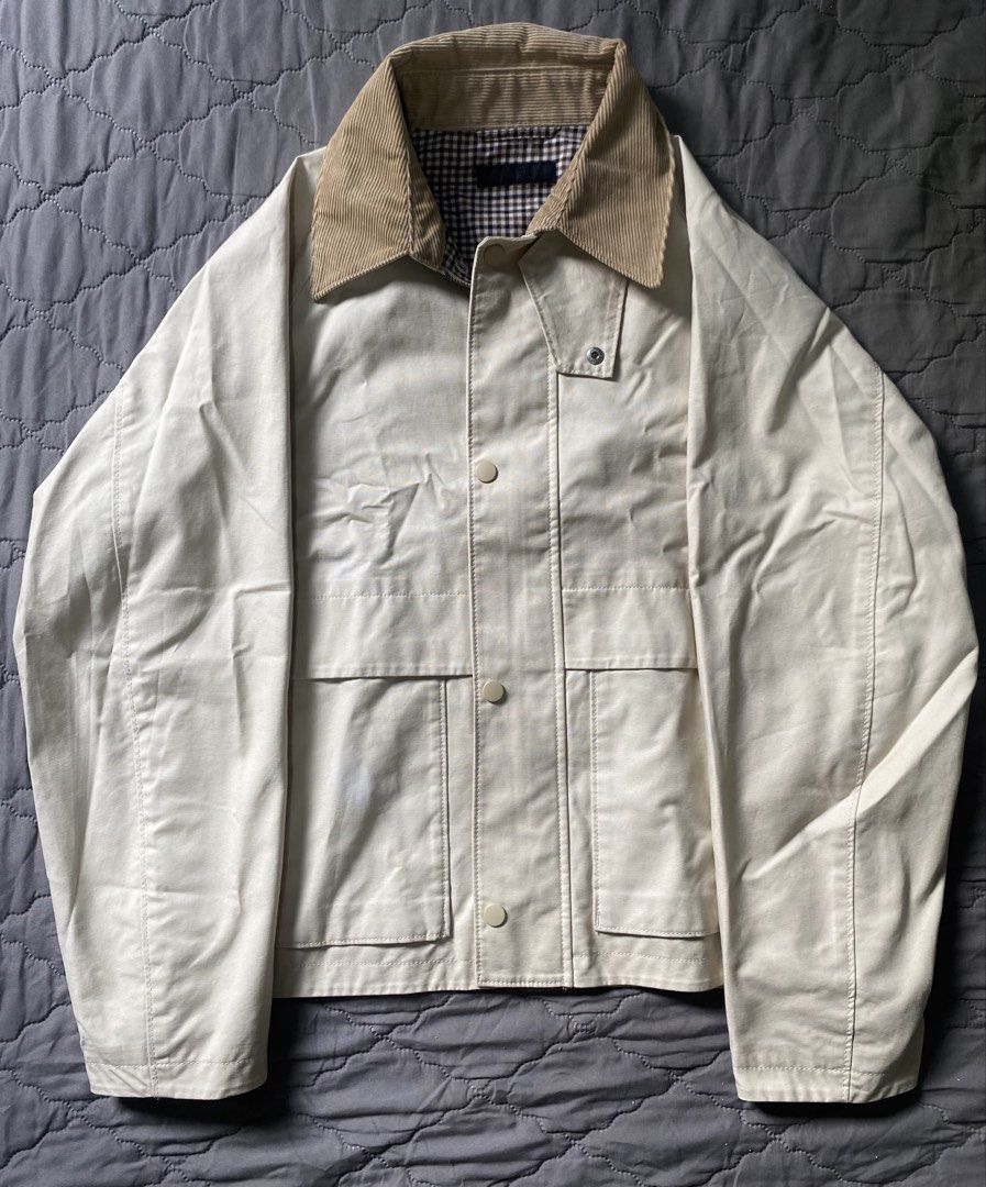 Uniqlo utility short blouson jacket v1 SMALL (Category: Coats, Jackets and Outerwear) located in Koronadal. Submitted by mykill10 (Listing ID 1429745400, Image 2). Description: Uniqlo utility short blouson jacket v1 Color: natural Size: small Excellent condtion Color rate :10/10 Price : 3,000 Location : koronadal city .