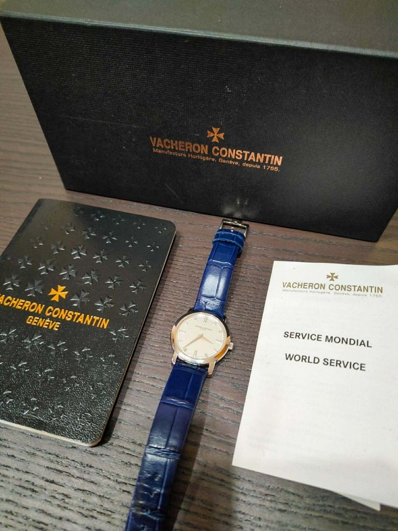VACHERON CONSTANTIN TRADITIONNELLE‼️ (Category: Luxury Watches) located in Quezon City. Submitted by timeoutwatches (Listing ID 1429821865, Image 2). Description: VACHERON CONSTANTIN TRADITIONNELLE‼️ 18K Solid White Gold Case & Buckle Brand Price: 816,000 php My Price: 398,000 php ( Selling Low ‼️ ) Factory Settings Diamond in Dial Complete Set Model: Vacheron 25155 / 000G Case: 30mm Condition: 9.5 / 10 Silver Dial Swiss Quartz Movement.