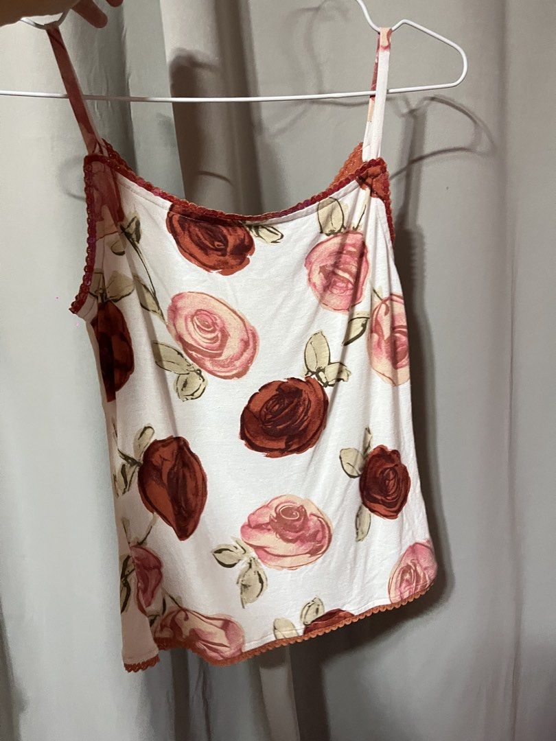 Vintage Floral Sequin Summer Cami Top (Category: Sleeveless) located in Cebu City. Submitted by ariesharra (Listing ID 1429774239, Image 2). Description: size xs-small stretchy straps are not adjustable cotton/viscose material if interested, pls dm us on instagram @ariesharra.vtg for faster replies. .